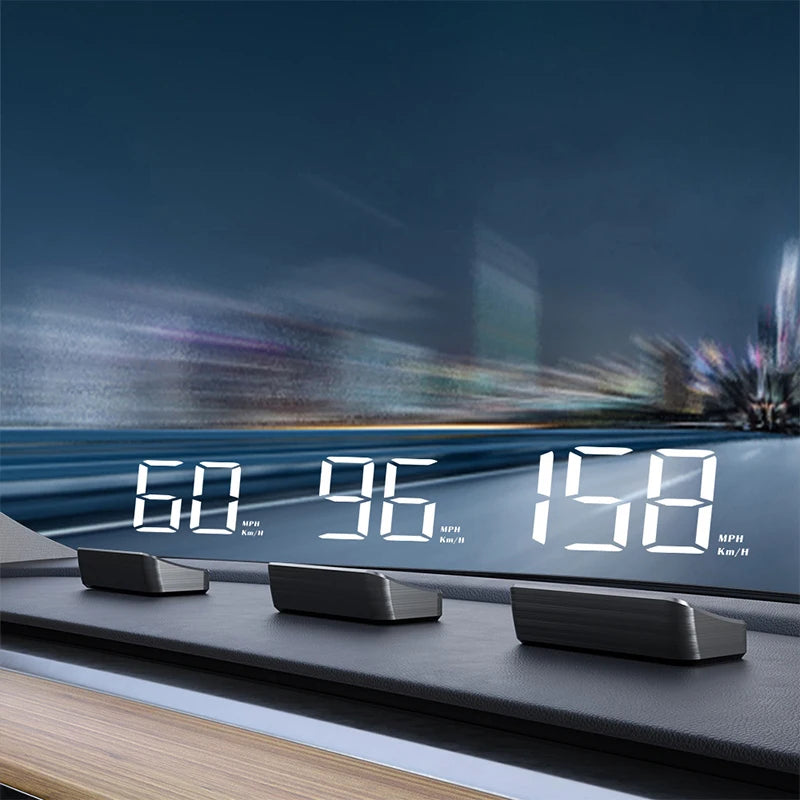 Proiector Vitezometru Digital HUD GPS – Afișare KM/h pe Parbriz pentru Mașină
