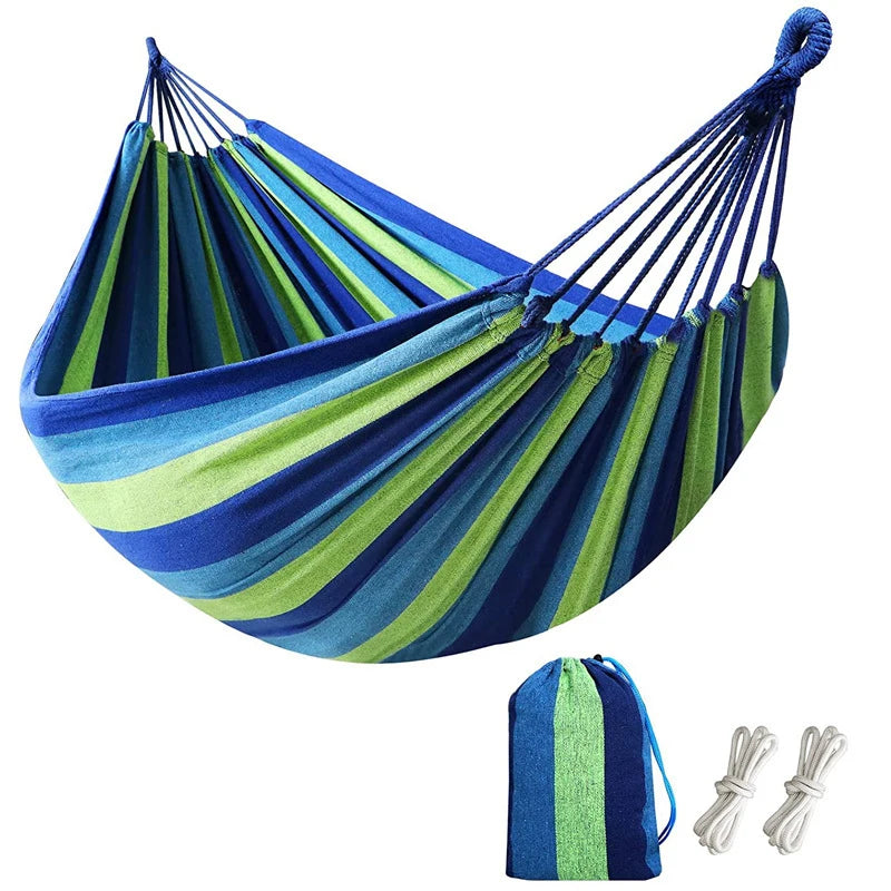 Hamac Portabil din Material Rezistent – Pentru Grădină, Terasă sau Camping